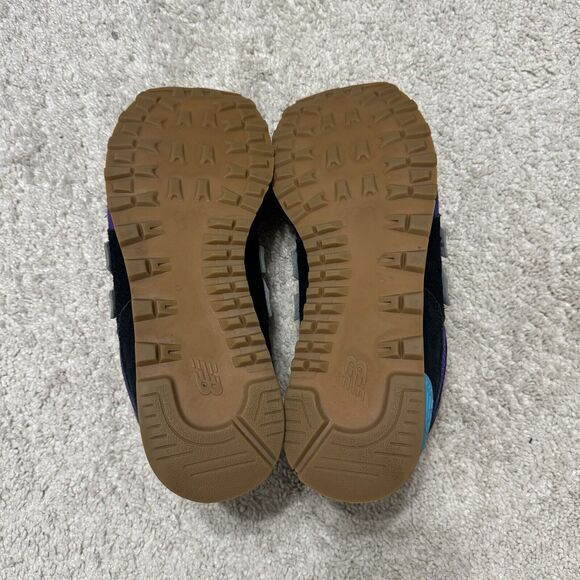 New Balance 574 Men’s Size 9 Black Purple Orange Blue Custom ML574PT2 - Picture 6 of 16